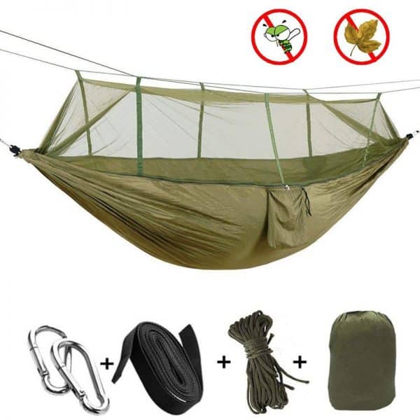 Hamac anti-moustique pour Jardin/Camping - Max 300Kg